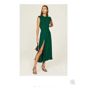 Reformation Gavin gown in emerald